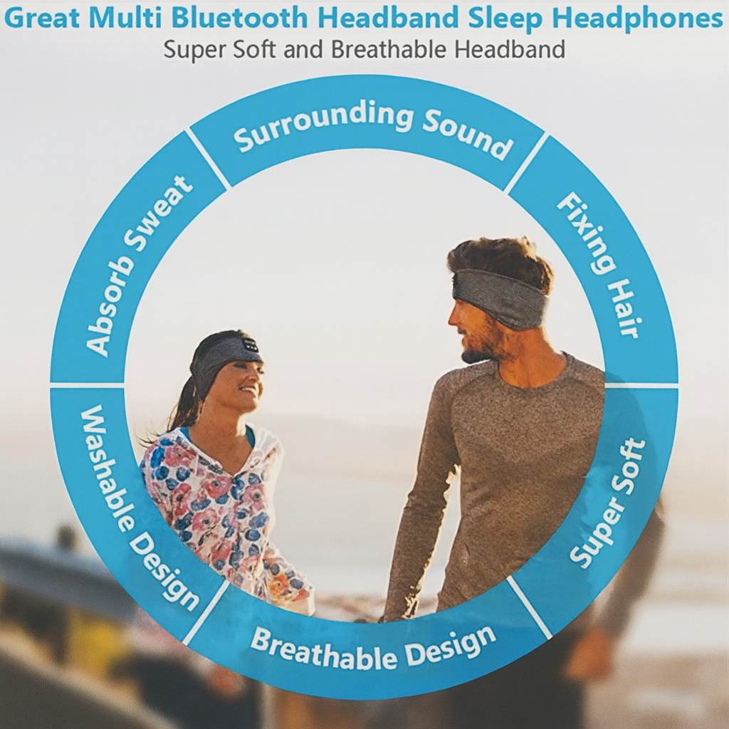 Wireless Bluetooth Headband
