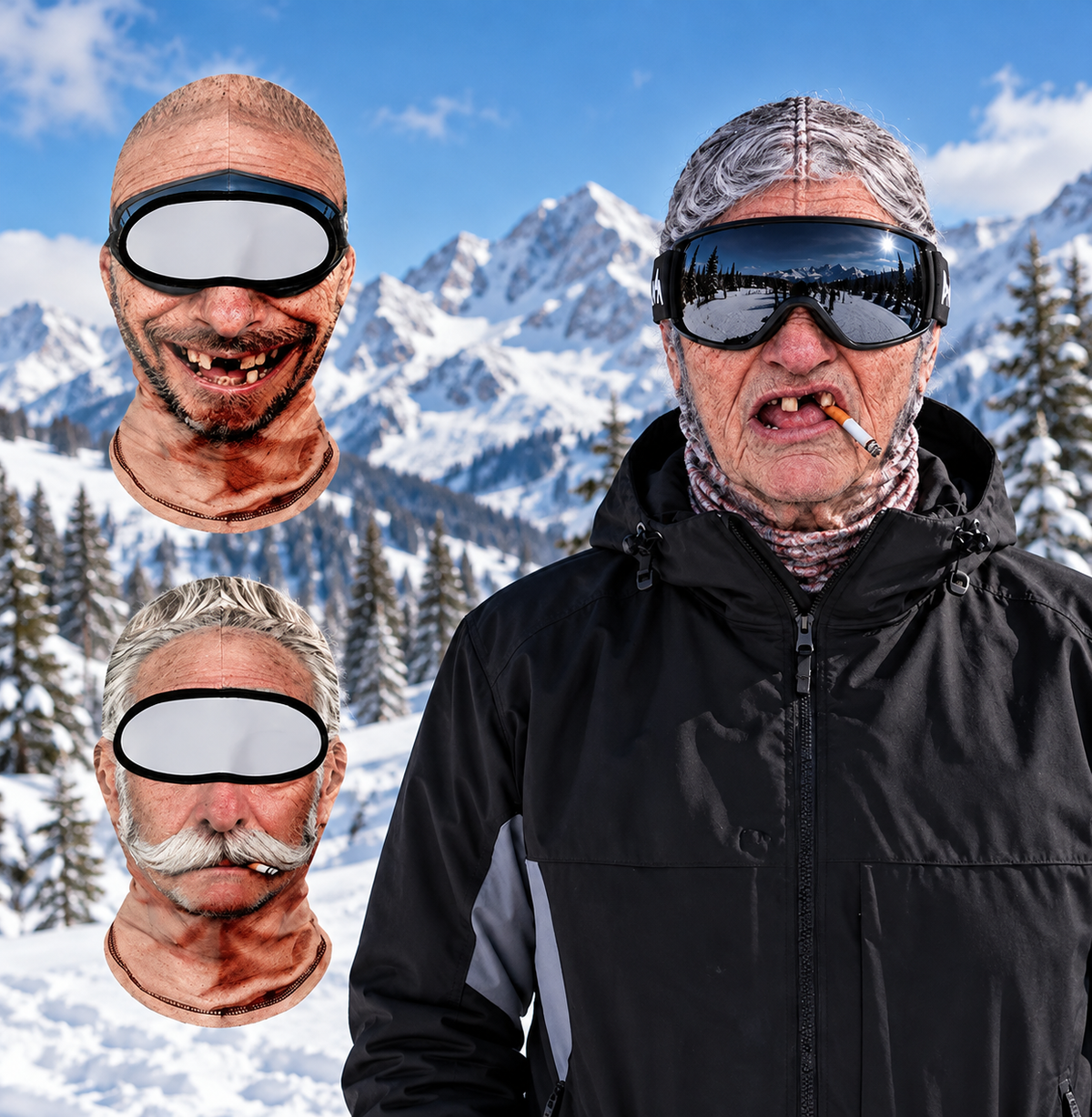 #1 3D Funny Face Balaclava