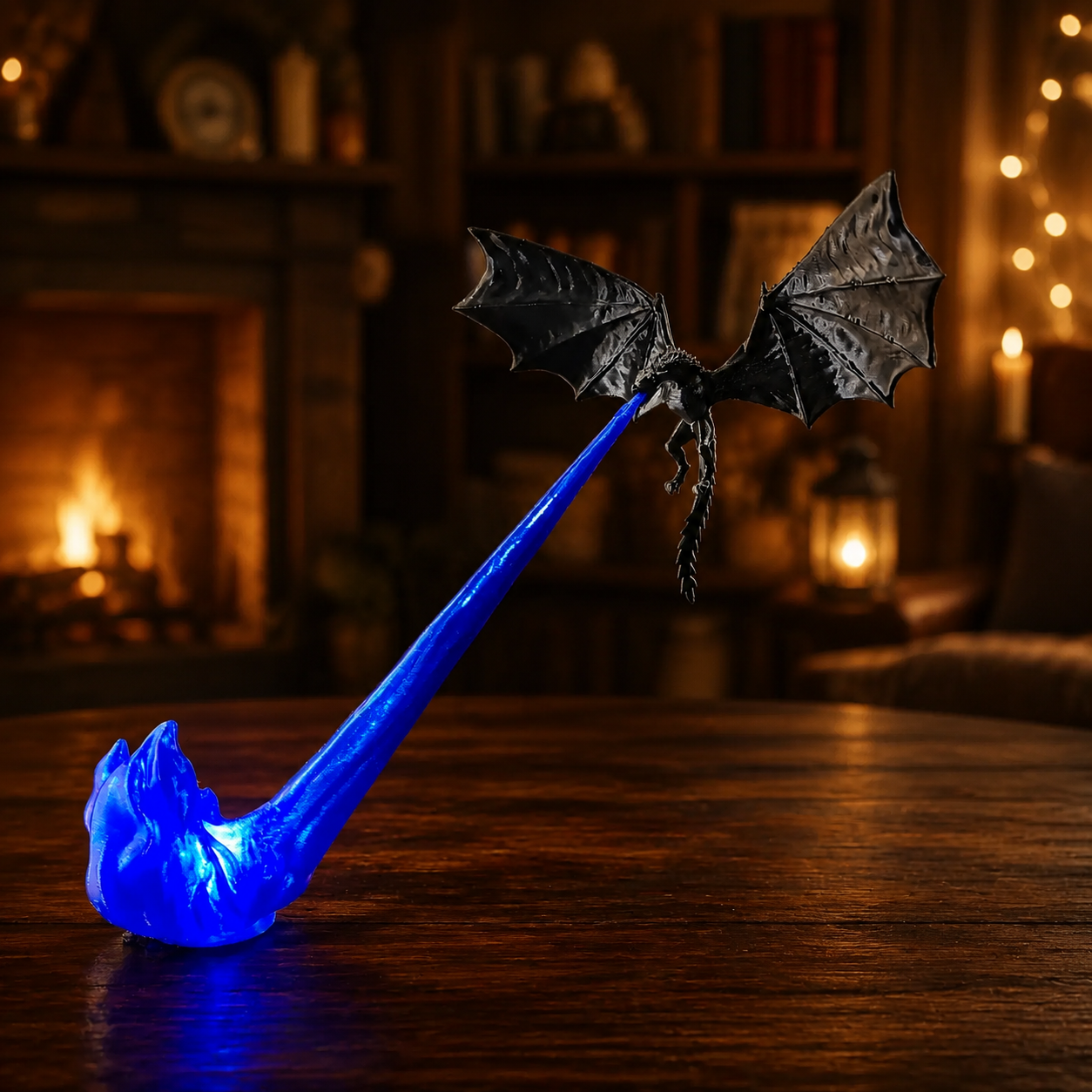 Dragon Breath Flame Night Light Decor