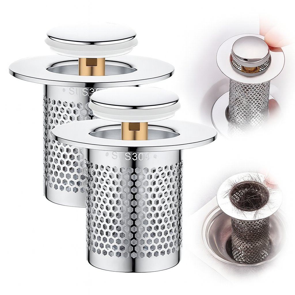 Sink Drain Stopper with Filter