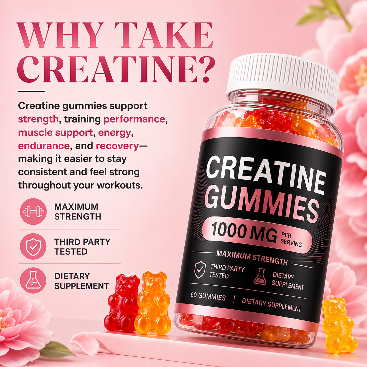 #1 Creatine Monohydrate Gummies
