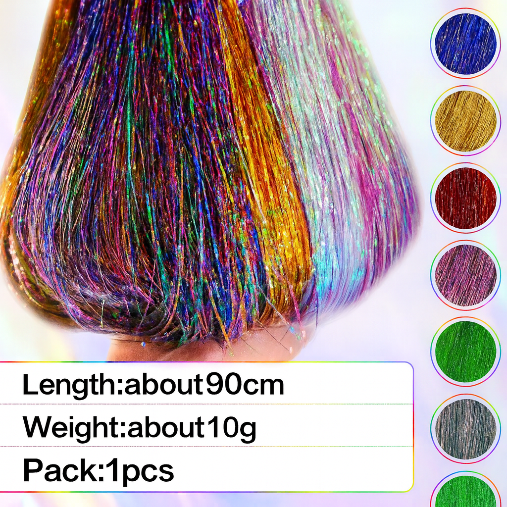 Sparkling Tinsel Hair Extensions