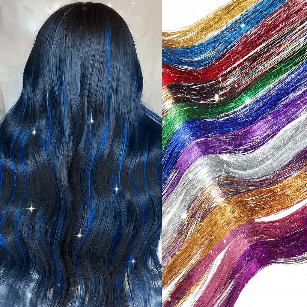 Sparkling Tinsel Hair Extensions