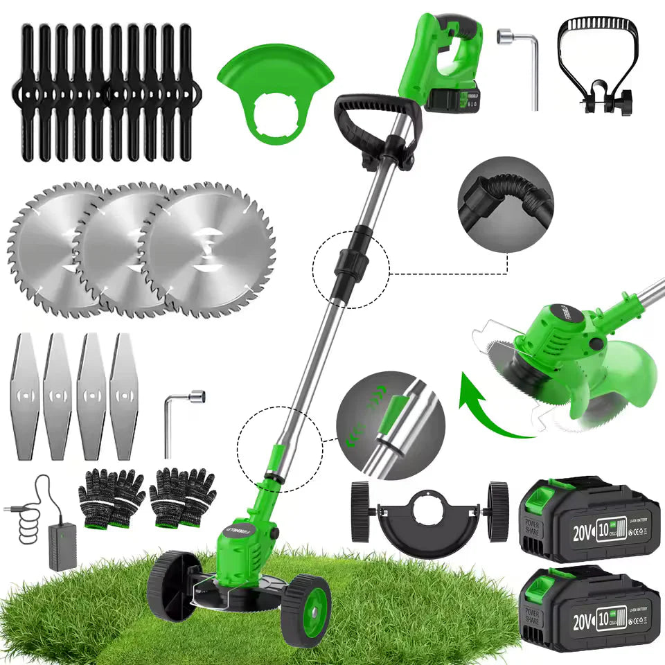 #1 3-in-1 Cordless Weed Trimmer & Lawn Mower (Battery Included)