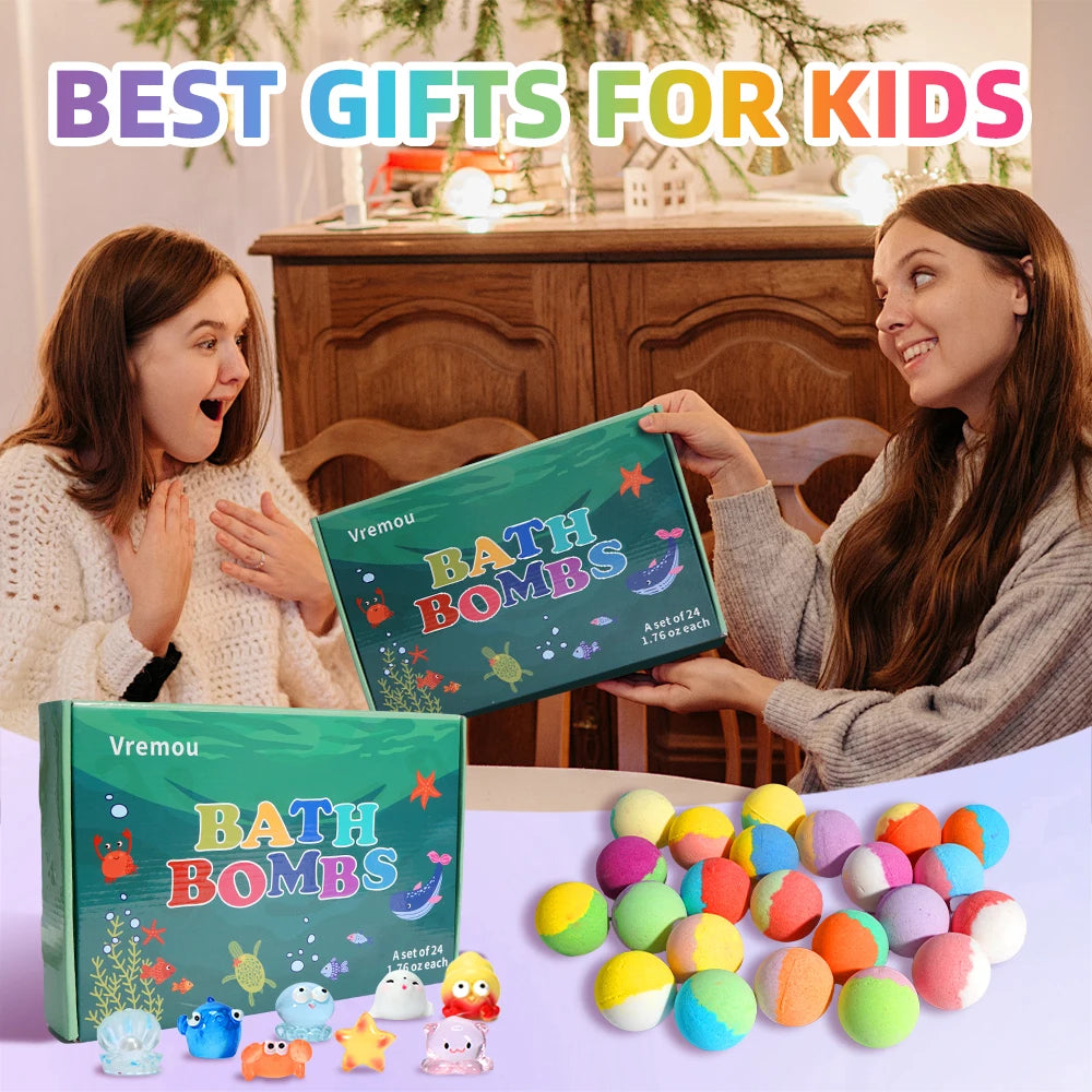 Bath Bombs for Kids with Toys Inside
