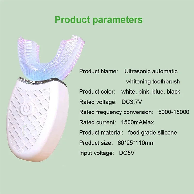 360° Automatic U-Shaped Toothbrush