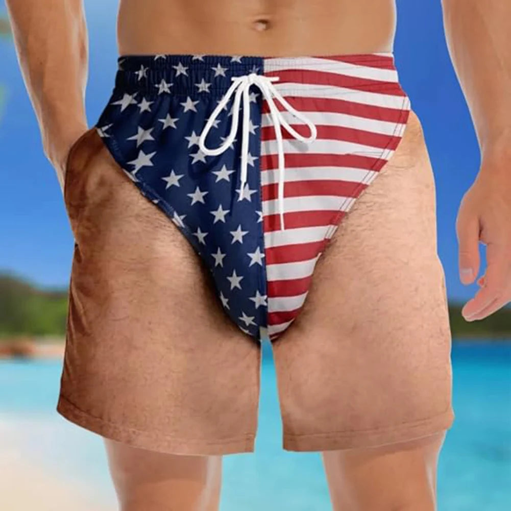 Funny 3D Print Beach Shorts