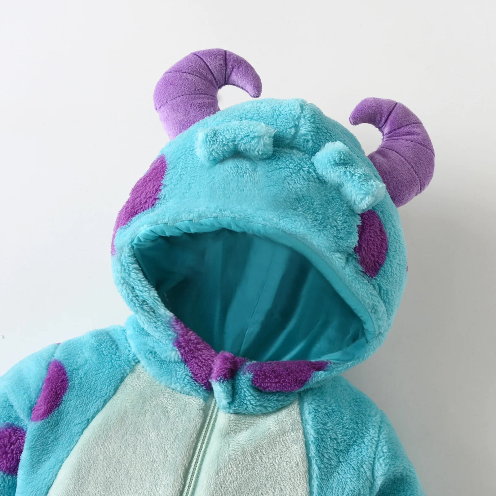 #1 Baby Fleece Animal Jumpsuit