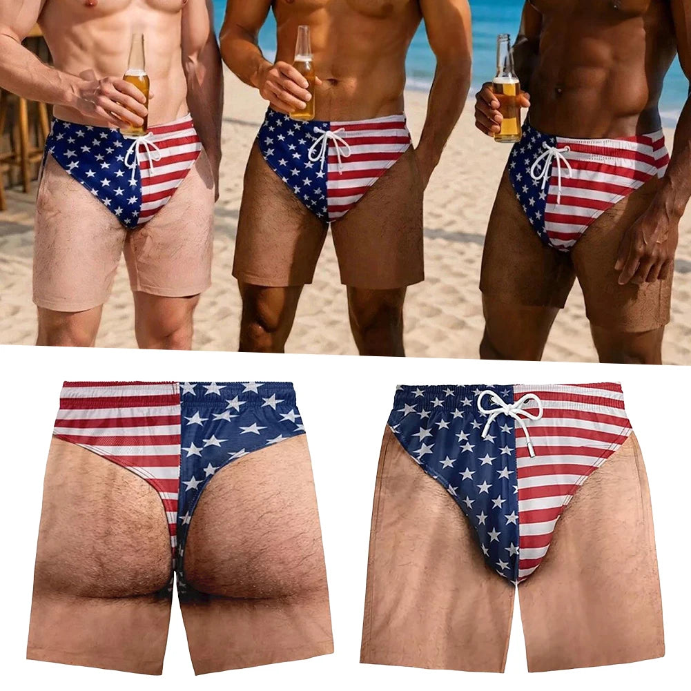 Funny 3D Print Beach Shorts