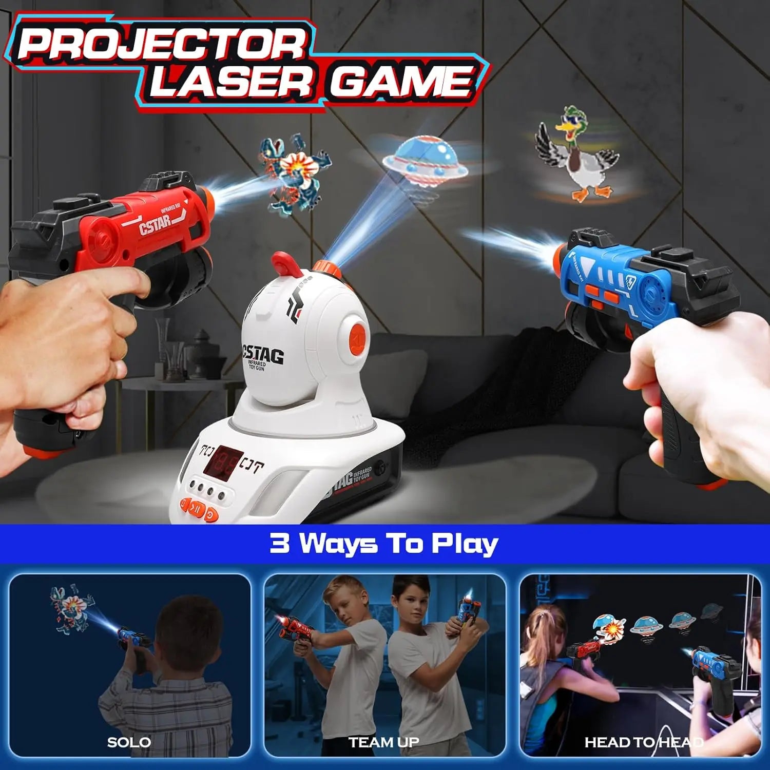 Laser Tag Projector Game