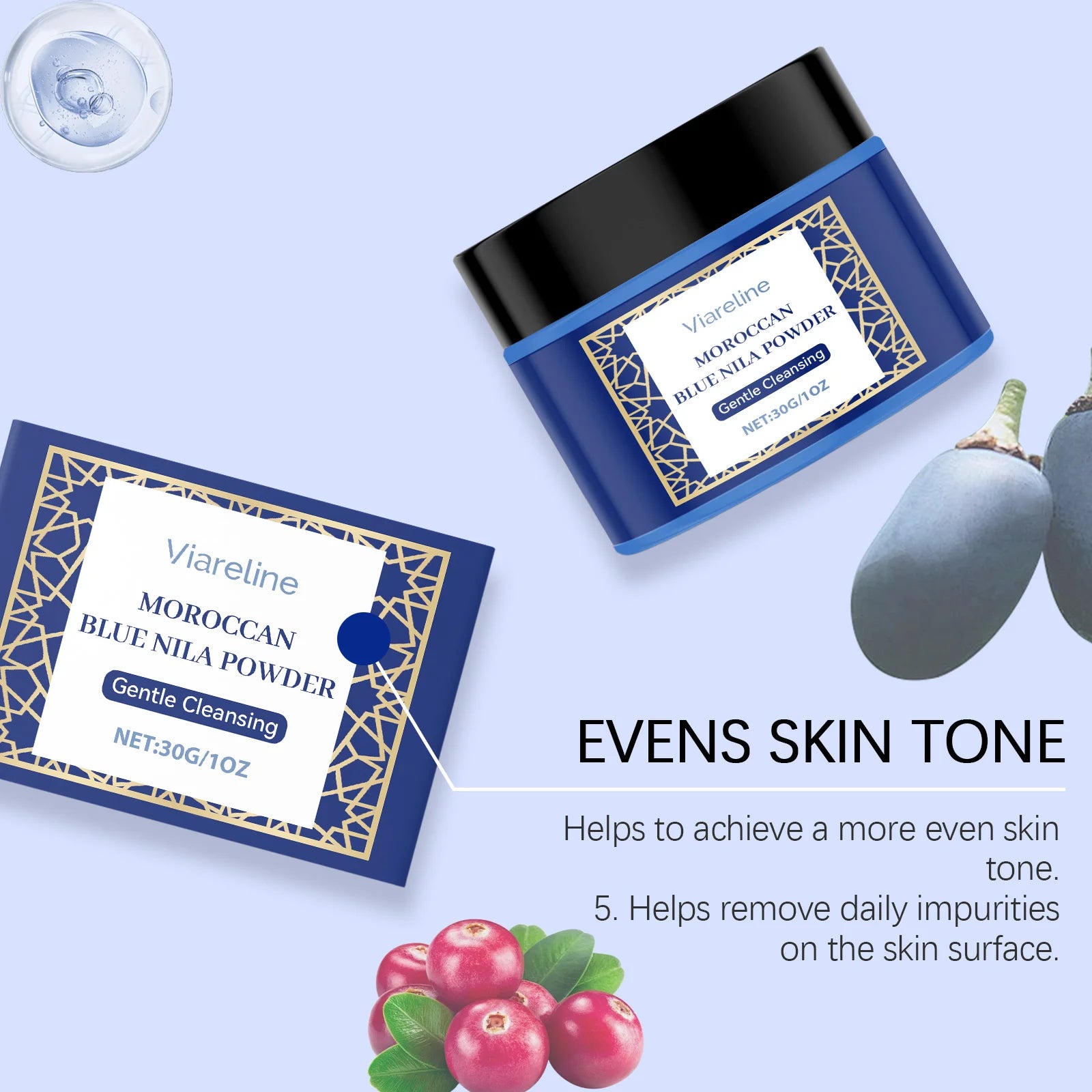 Moroccan Blue Nila Powder