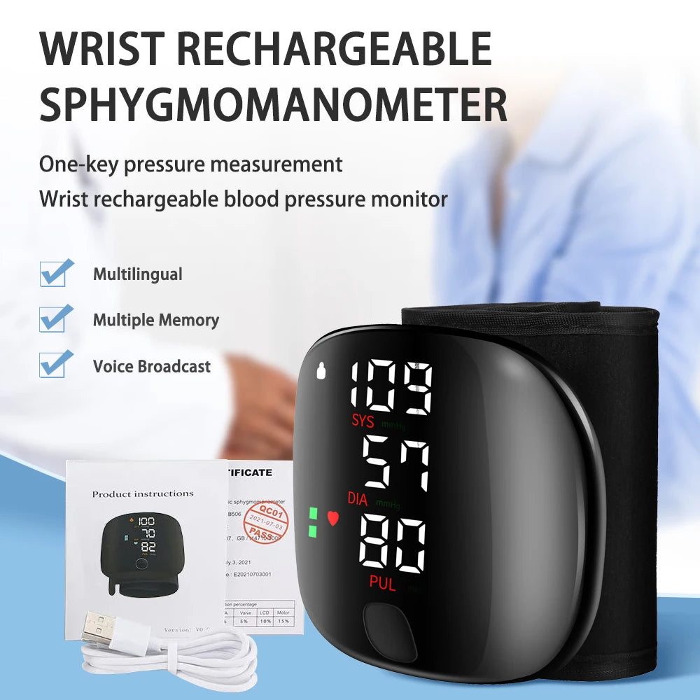 Digital Wrist Blood Pressure Monitor