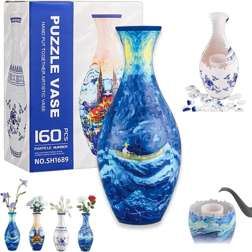3D Flower Puzzle Vase