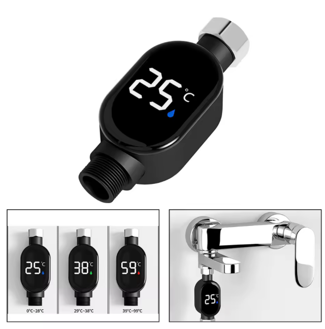LED Shower Temperature Meter