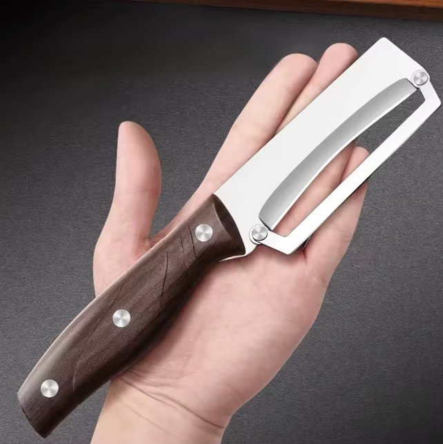 #1 Stainless Steel Peeler with Wooden Handle