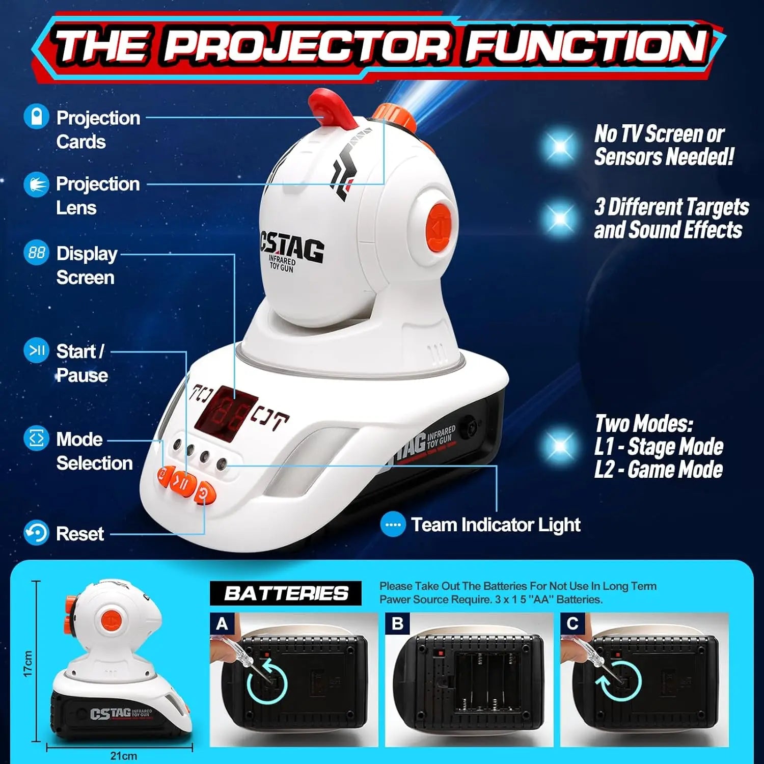 Laser Tag Projector Game