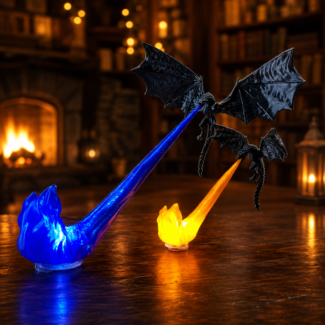 Dragon Breath Flame Night Light Decor