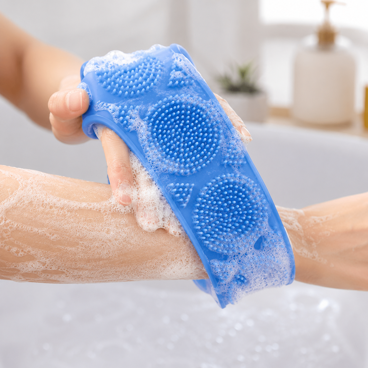 #1 Double-Sided Silicone Bath Brush