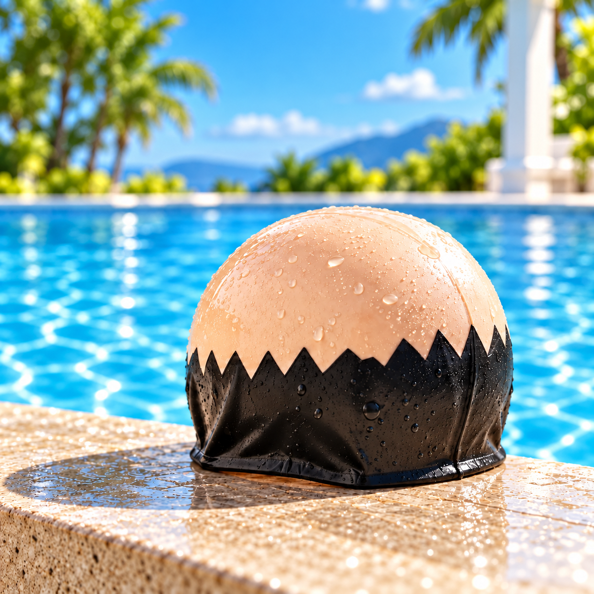 #1 Bald Head Swim Cap