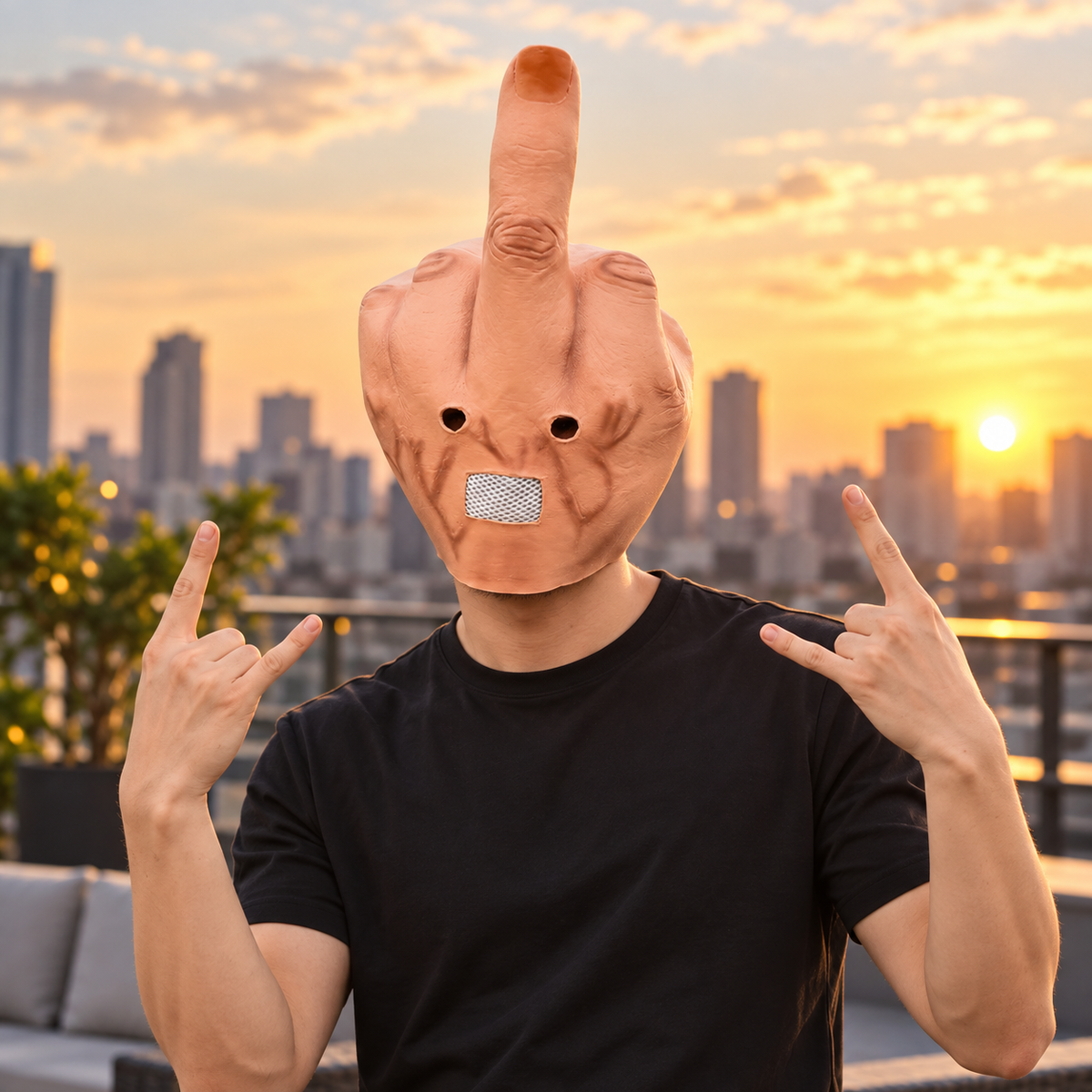 #1 Middle Finger Mask