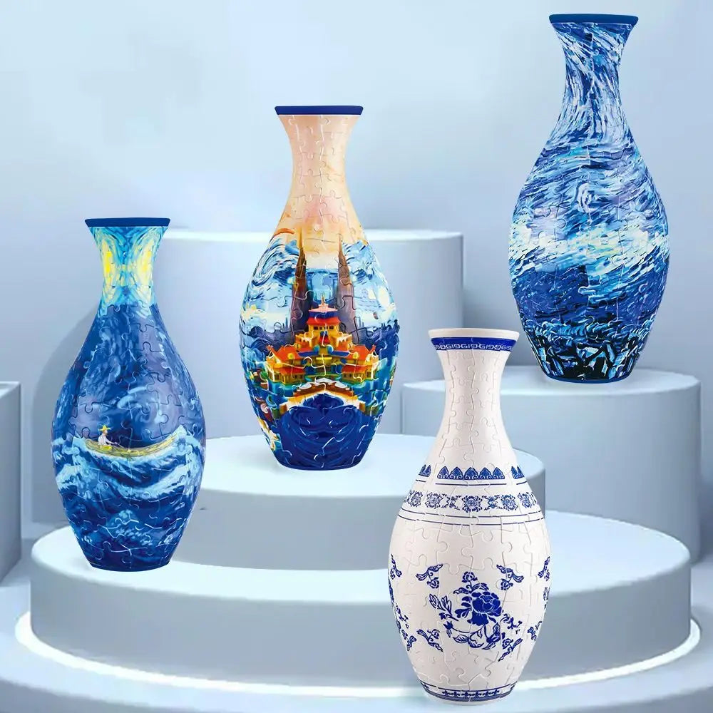 3D Flower Puzzle Vase