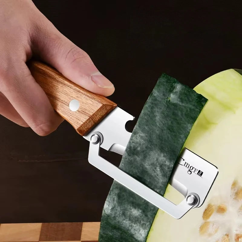 #1 Stainless Steel Peeler with Wooden Handle