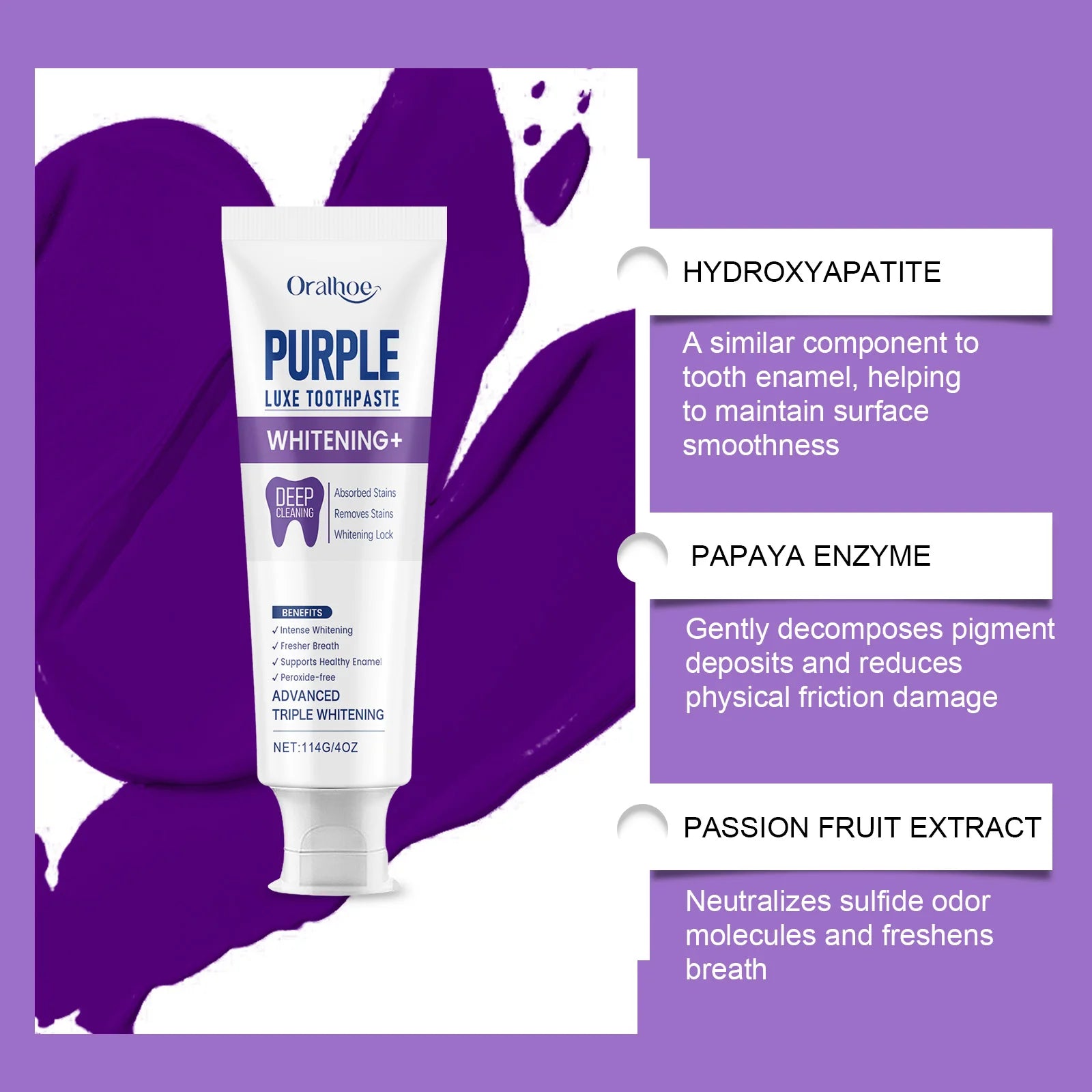 Purple Luxe Whitening Toothpaste