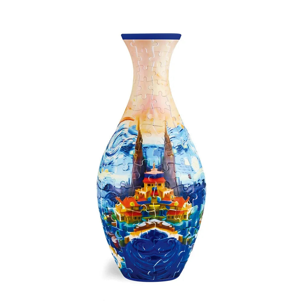 3D Flower Puzzle Vase