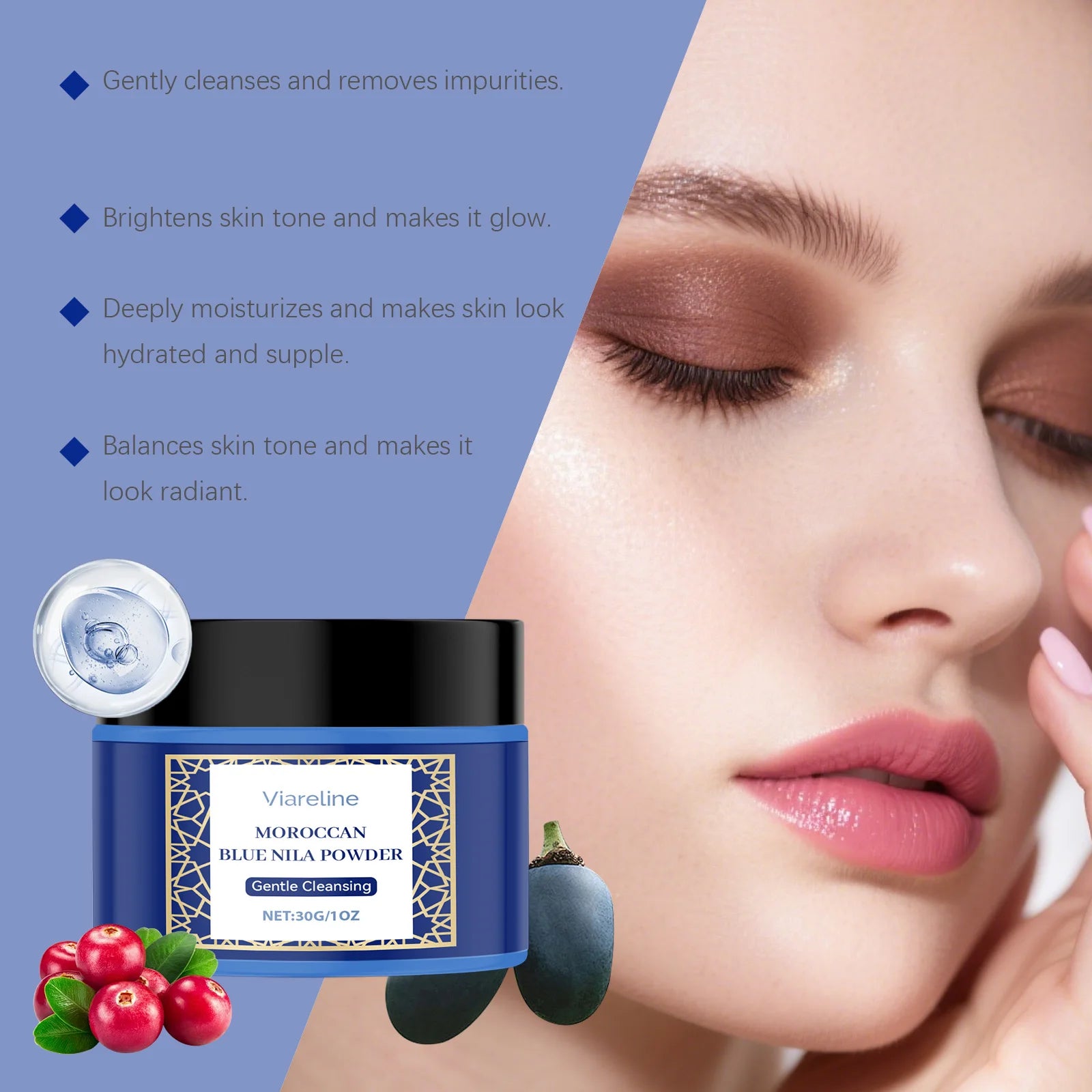 Moroccan Blue Nila Powder