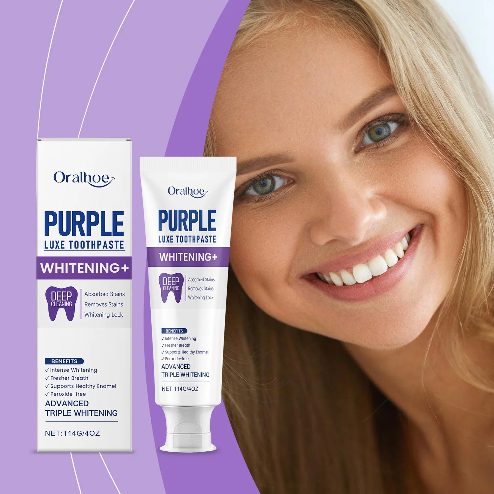Purple Luxe Whitening Toothpaste