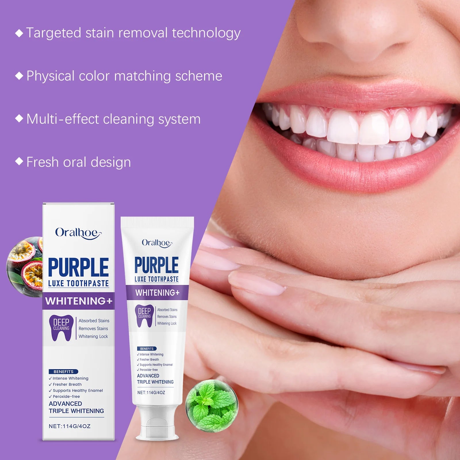 Purple Luxe Whitening Toothpaste