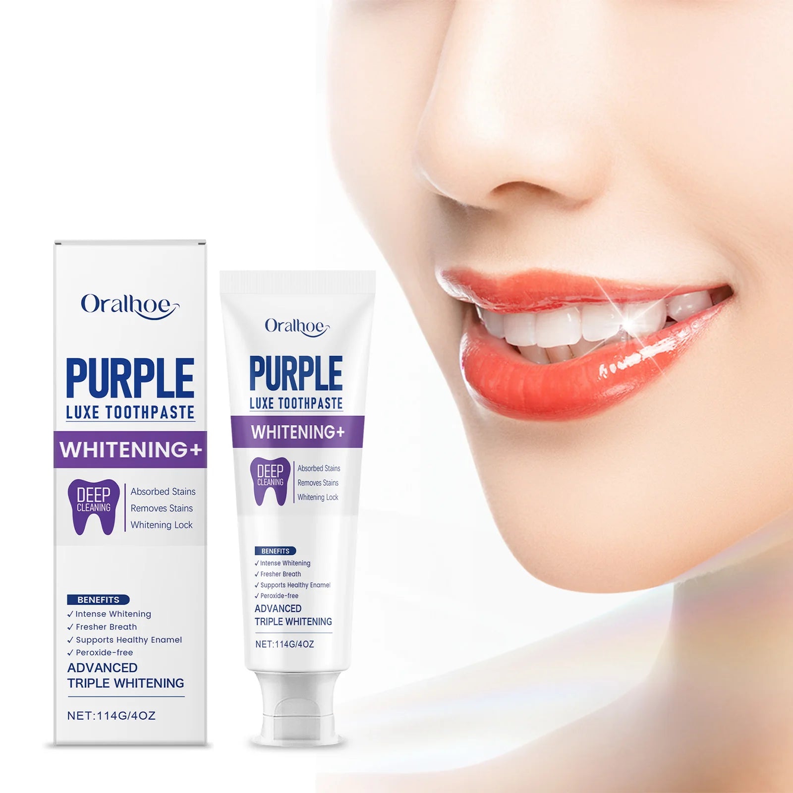 Purple Luxe Whitening Toothpaste