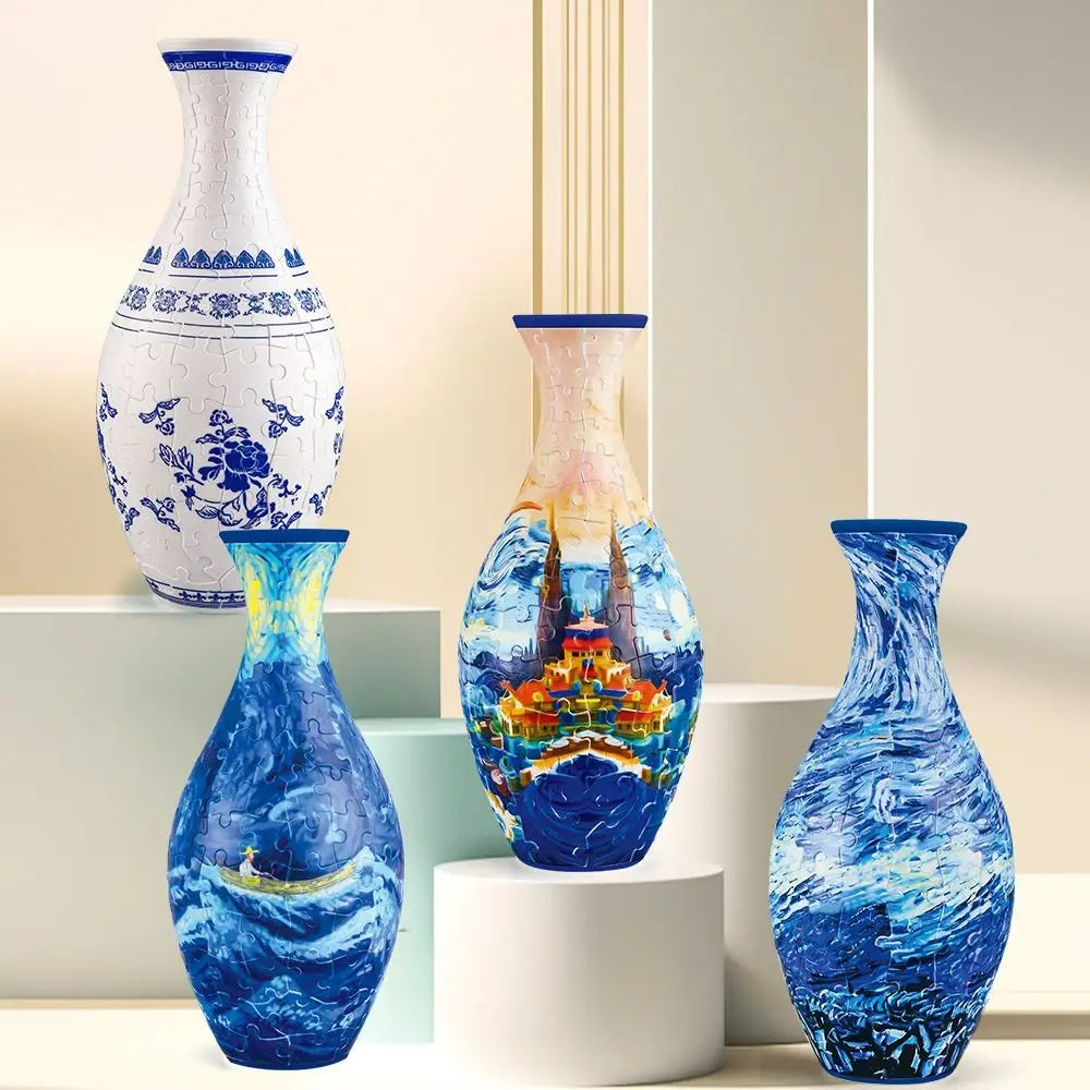 3D Flower Puzzle Vase