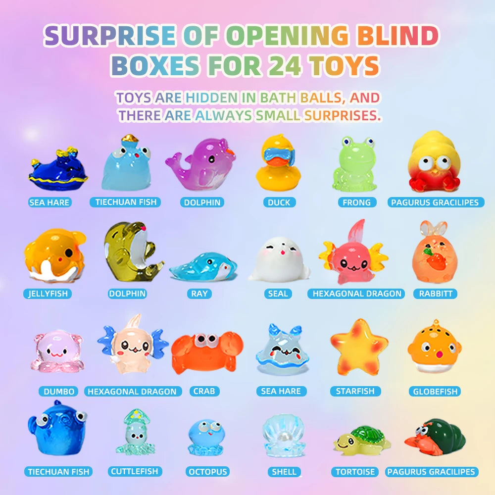 Bath Bombs for Kids with Toys Inside