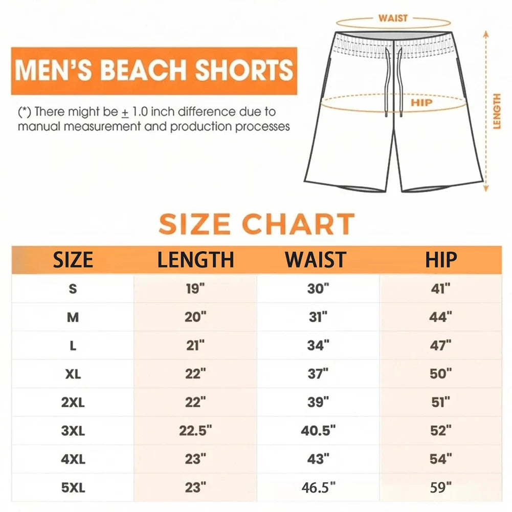 Funny 3D Print Beach Shorts