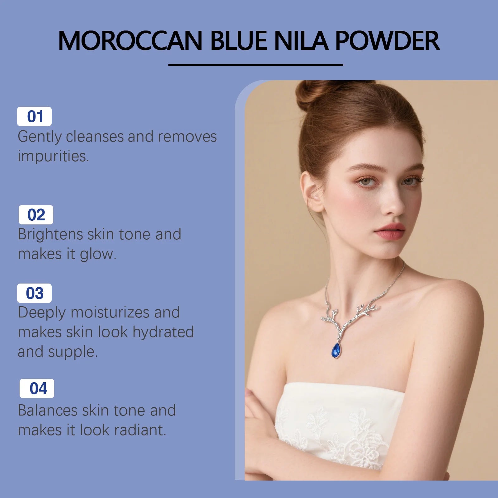 Moroccan Blue Nila Powder