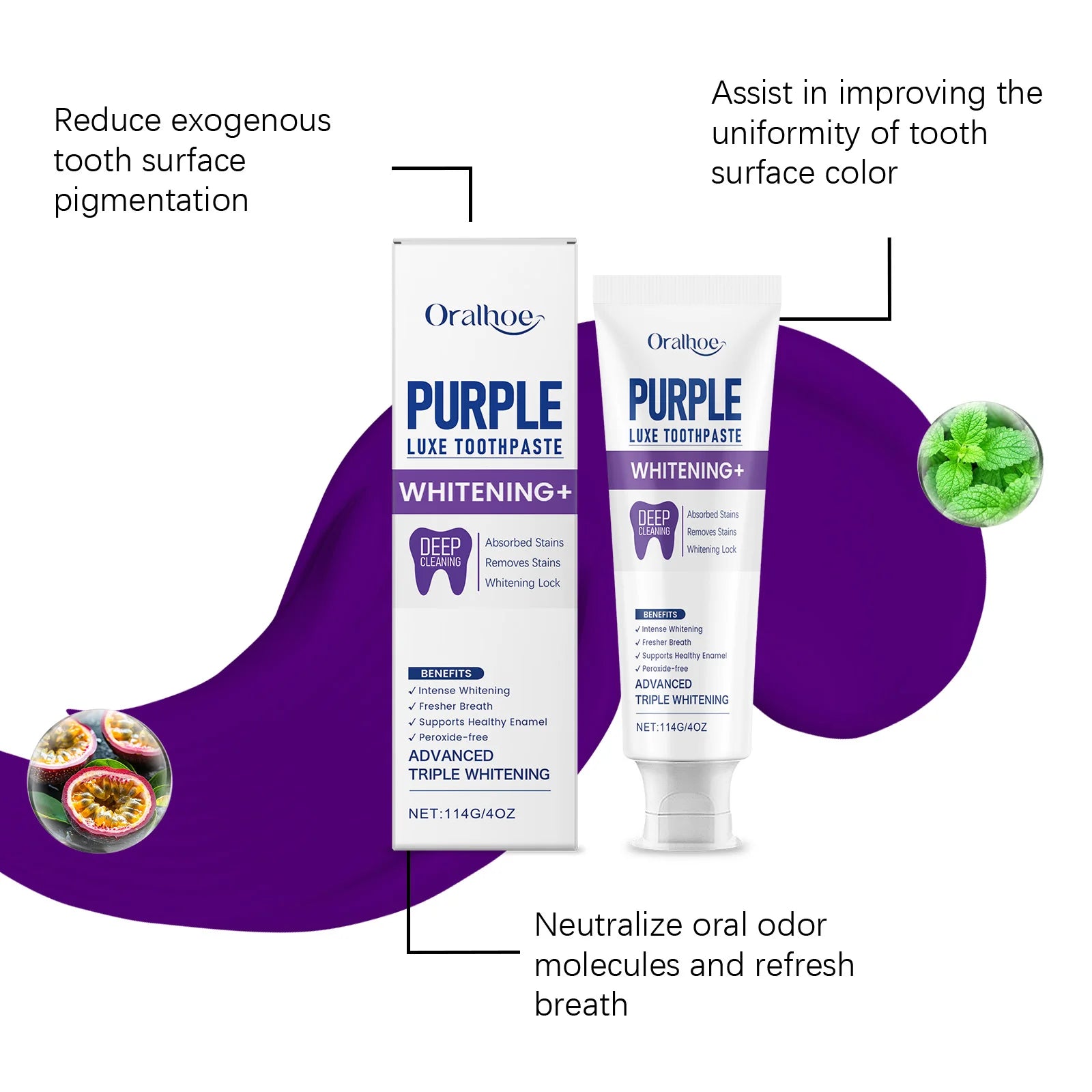 Purple Luxe Whitening Toothpaste