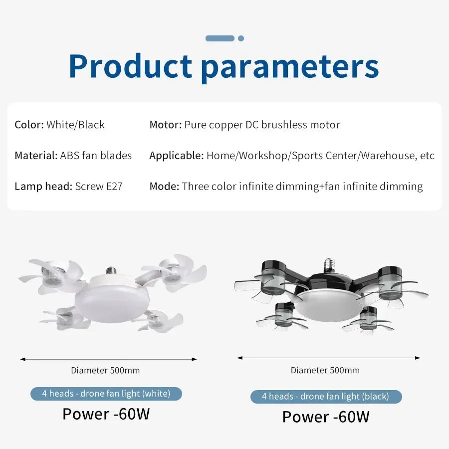 Remote Control Ceiling Fan