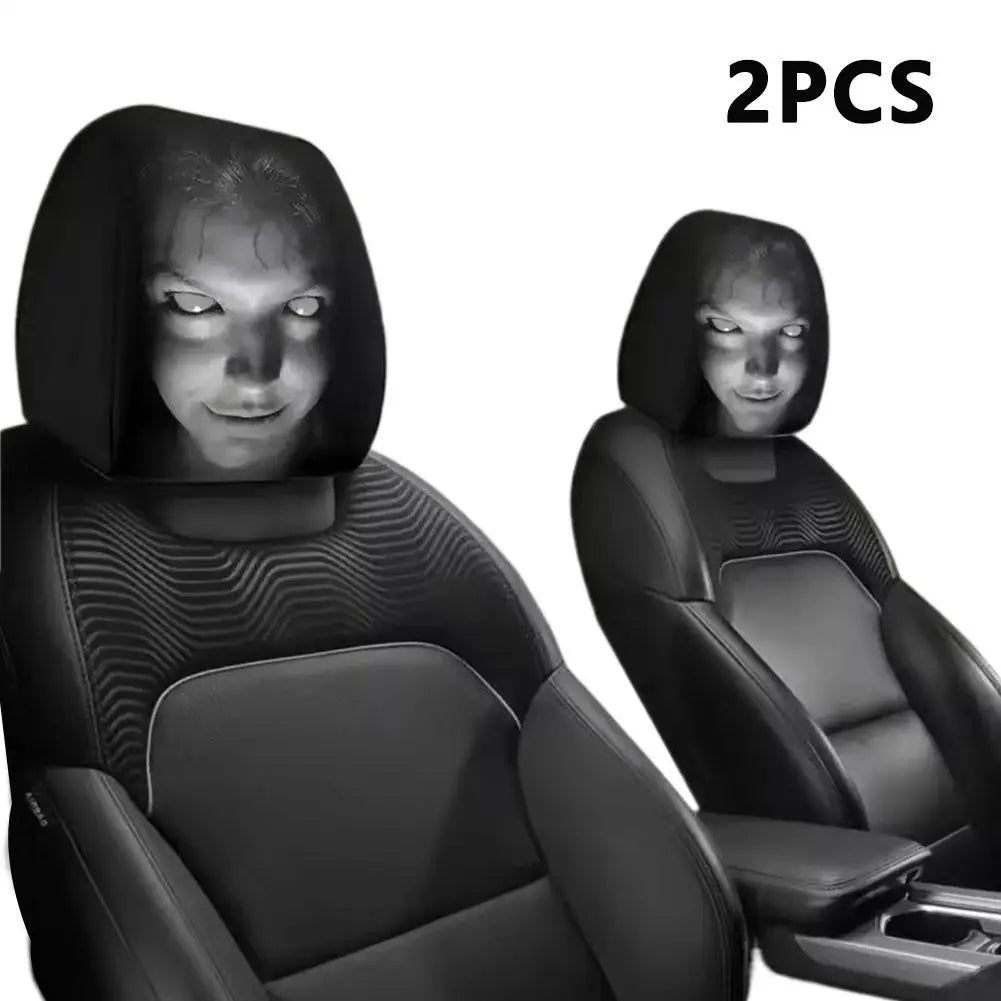 #1 Horror Face Car Headrest Cover