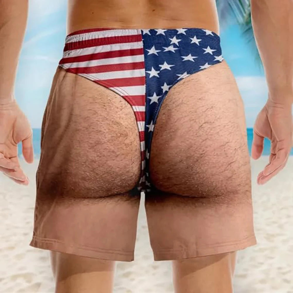 Funny 3D Print Beach Shorts