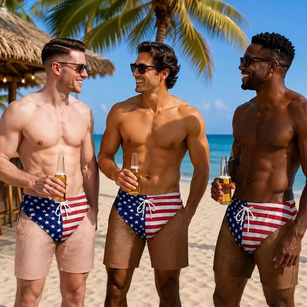 Funny 3D Print Beach Shorts