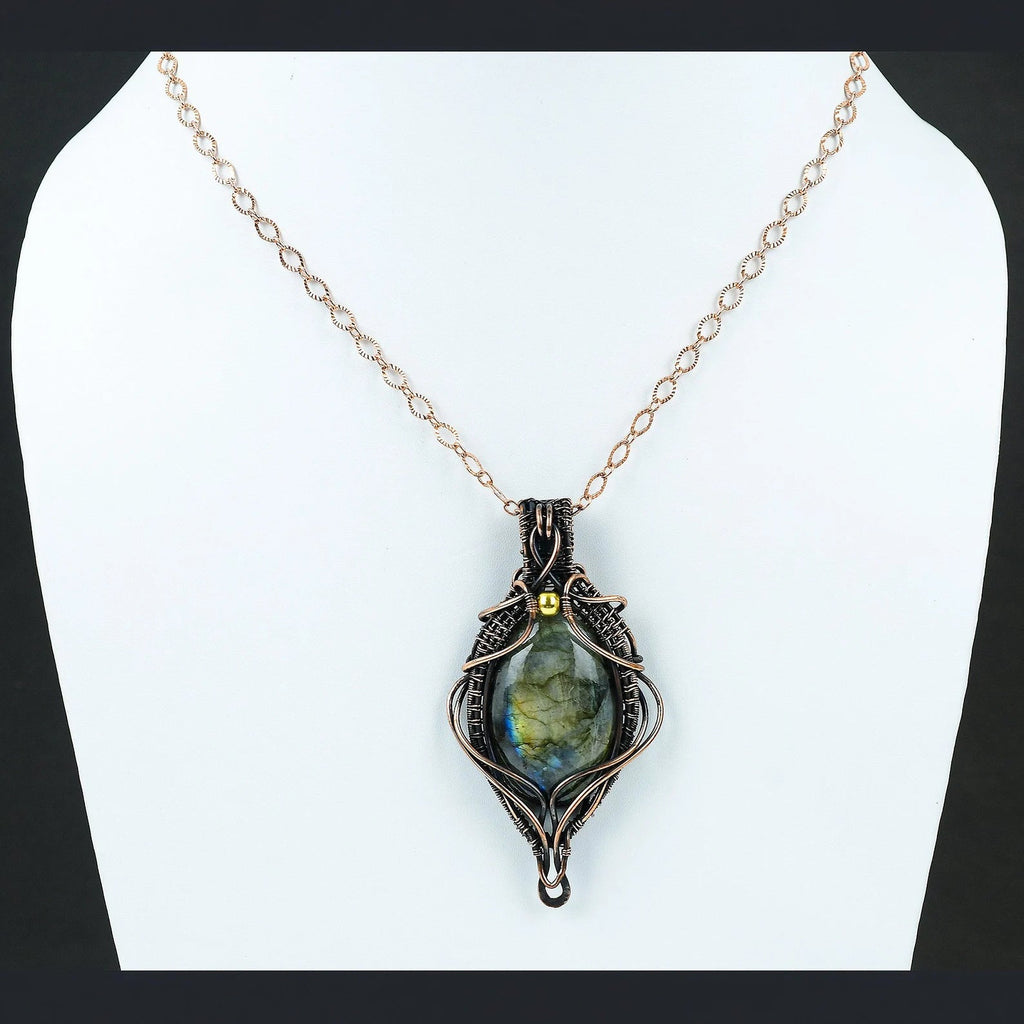 Labradorite Copper Pendant - Gymattic